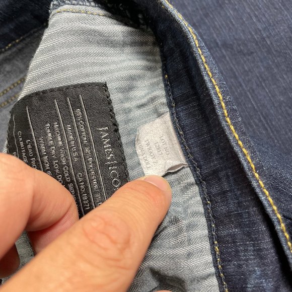 James Icon Jeans Women's Plus Size 22 Twiggy Z China Doll Dark Wash Blue Denim - Picture 6 of 8